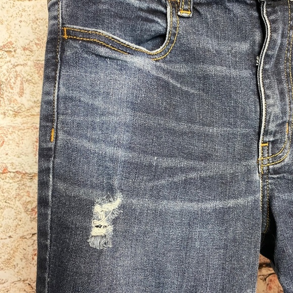 American Eagle Womenʻs Hi-Rise Distressed Jeggings Size 8 - Picture 4 of 13